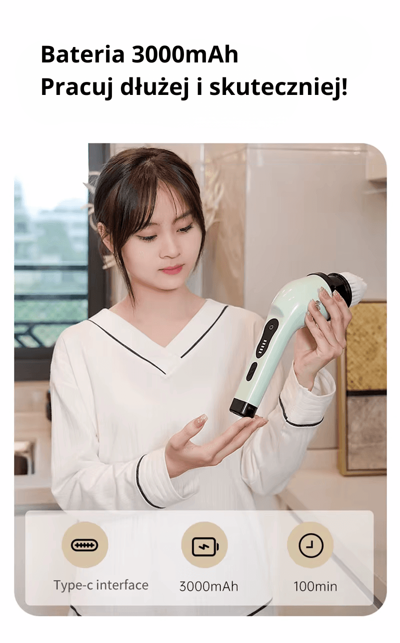 9 w 1 Elektryczna szczotka do sprzątania BALASHOV