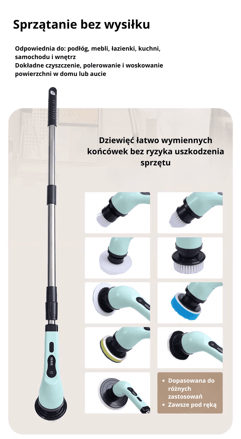 9 w 1 Elektryczna szczotka do sprzątania BALASHOV